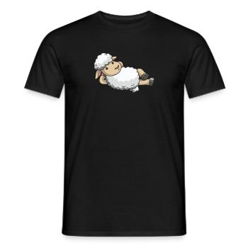 Schaf Schäfer Schafkostüm Schafe Wolle Geschenk - Männer T-Shirt - Schwarz - Vorne - AI Model Male 178 light (178cm)