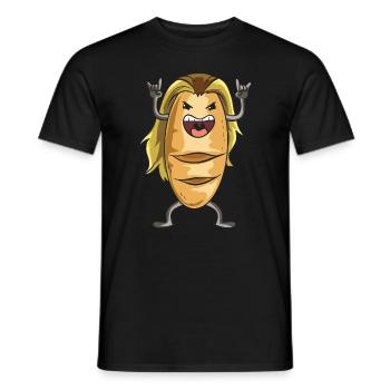 Baker I Rocker Bread Costume I Bakery I Bake - Men's T-Shirt - black - Front - AI Model Male 178 light (178cm)