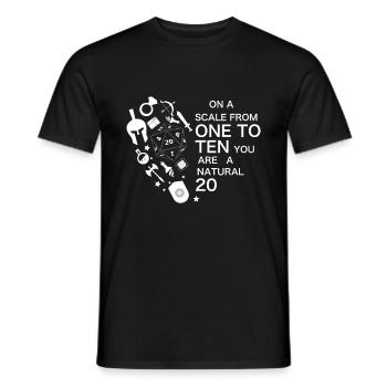 Drôle de rengaine RPG - T-shirt homme - noir - Devant - AI Model Male 178 light (178cm)