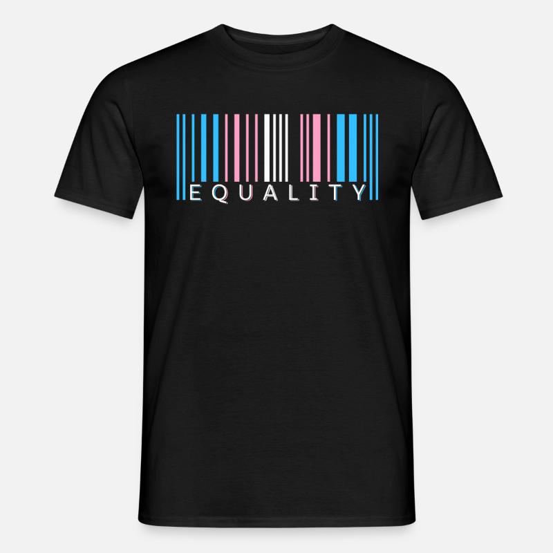 Transgender Barcode Trans Pride Gift - Men’s T-shirt - black