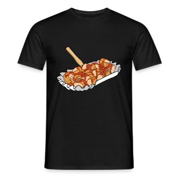 Currywurst Curry Wurst Bratwurst Berliner Ruhrpott - Männer T-Shirt - Schwarz - Vorne - AI Model Male 178 light (178cm)
