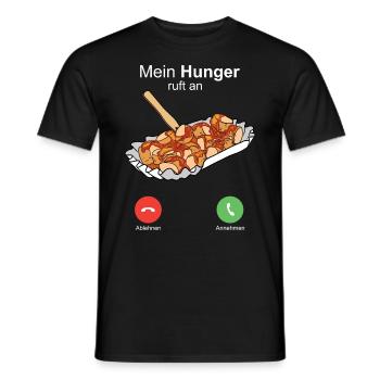 Currywurst Curry Wurst Bratwurst Berliner Ruhrpott - Männer T-Shirt - Schwarz - Vorne - AI Model Male 178 light (178cm)