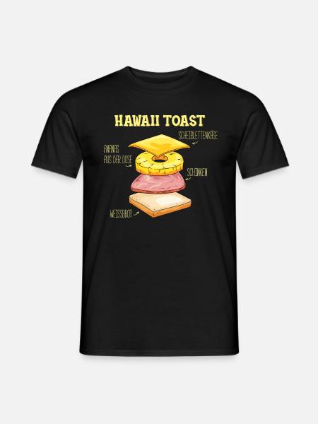Hawaii toast - Men's T-Shirt - black