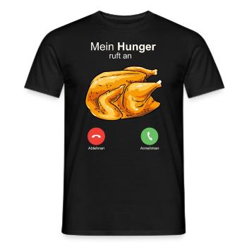 Broiler Brathhähnchen Grillhähnchen Goldbroiler - Männer T-Shirt - Schwarz - Vorne - AI Model Male 178 light (178cm)
