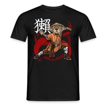Les donjons du moine Otter - T-shirt homme - noir - Devant - AI Model Male 178 light (178cm)