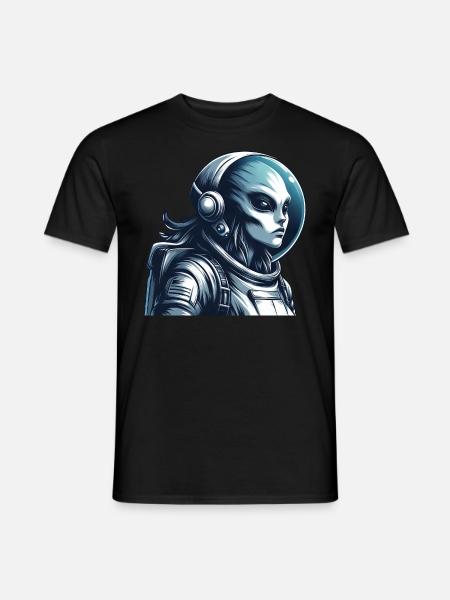 Alien Astronaut Space Exploration - Men's T-Shirt - black