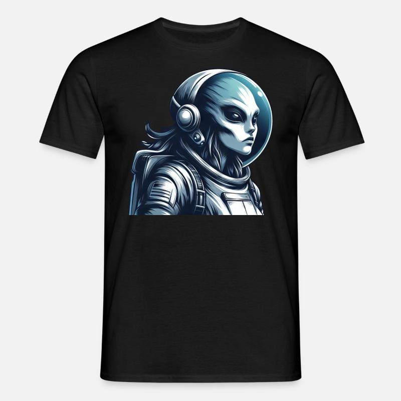 Exploration spatiale d’astronautes extraterrestres - T-shirt Homme - noir