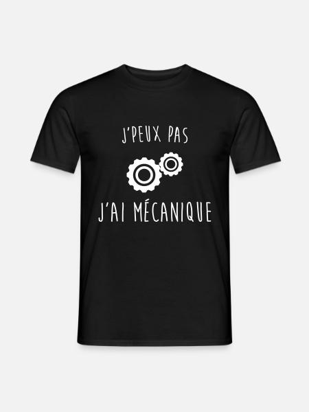j'peux pas j'ai mecanique - T-shirt homme - noir