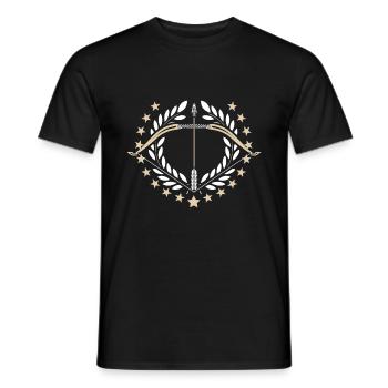 ARCHIVES DE CADEAUX DE BOW ARCHER HOBBY ARROW - T-shirt homme - noir - Devant - AI Model Male 178 light (178cm)