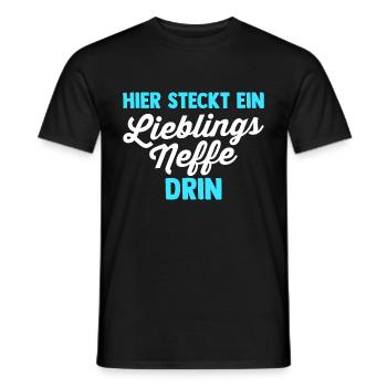 Neffe - Männer T-Shirt - Schwarz - Vorne - AI Model Male 178 light (178cm)