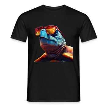 Turtle - Men's T-Shirt - black - Front - AI Model Male 178 light (178cm)