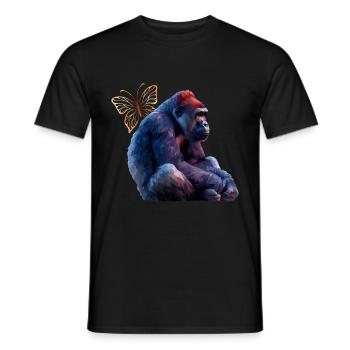 Monkey - Men's T-Shirt - black - Front - AI Model Male 178 light (178cm)