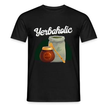 Lustiger Yerba Mate Tee Liebhaber - Männer T-Shirt - Schwarz - Vorne - AI Model Male 178 light (178cm)