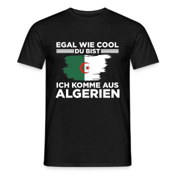 Algerier Algerische Flagge Algeria Amazigh L'alger - Männer T-Shirt - Schwarz - Vorne - AI Model Male 178 light (178cm)