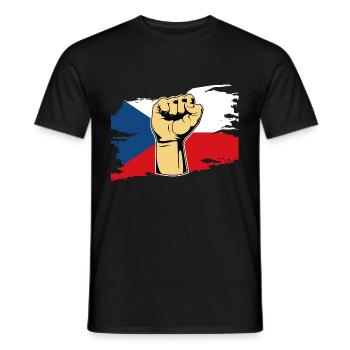 Faust République tchèque - T-shirt homme - noir - Devant - AI Model Male 178 light (178cm)