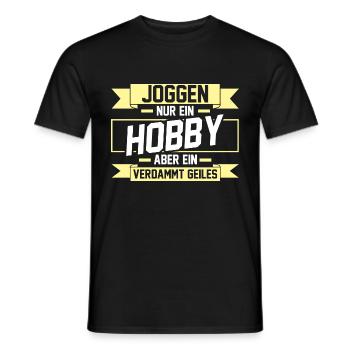 Läufer Joggen Laufen - Männer T-Shirt - Schwarz - Vorne - AI Model Male 178 light (178cm)