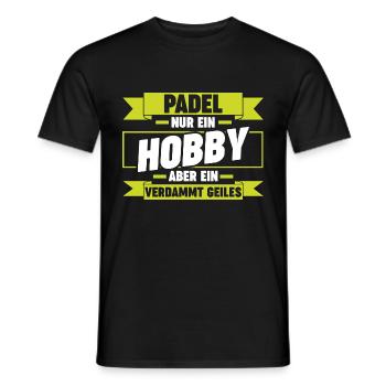Tennis Padelspieler Padel - Männer T-Shirt - Schwarz - Vorne - AI Model Male 178 light (178cm)