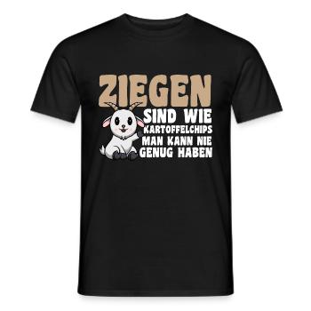 Ziege Ziegenbauer Bauernhof Landwirt Bauer Ziegen - Männer T-Shirt - Schwarz - Vorne - AI Model Male 178 light (178cm)