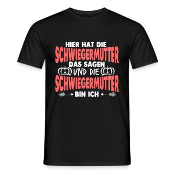 Schwiegermama Schwiegermutter - Männer T-Shirt - Schwarz - Vorne - AI Model Male 178 light (178cm)
