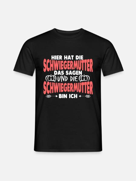 Schwiegermama Schwiegermutter - Männer T-Shirt - Schwarz