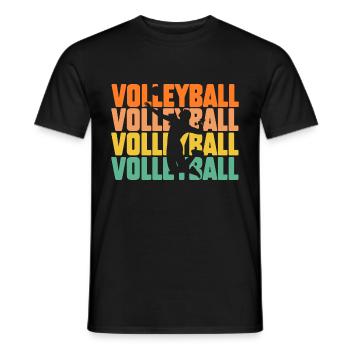 Joueur de volley-ball Volley-ball - T-shirt homme - noir - Devant - AI Model Male 178 light (178cm)