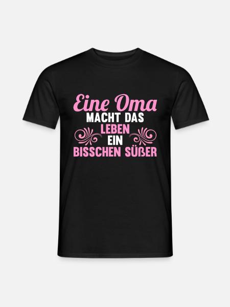 Großmutter Oma - Männer T-Shirt - Schwarz