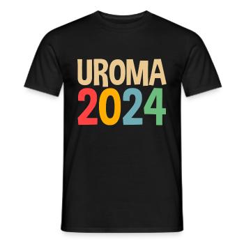 Urgroßmutter 2024 Uroma - Männer T-Shirt - Schwarz - Vorne - AI Model Male 178 light (178cm)