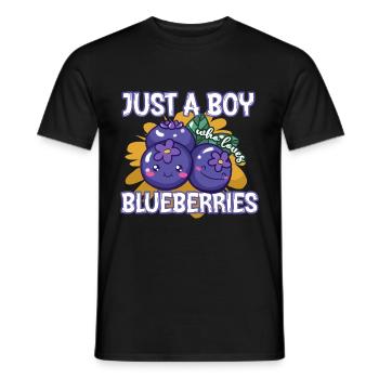 Blaubeeren - Männer T-Shirt - Schwarz - Vorne - AI Model Male 178 light (178cm)