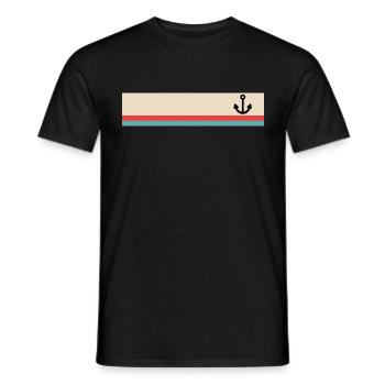 Anchor maritime - Men's T-Shirt - black - Front - AI Model Male 178 light (178cm)
