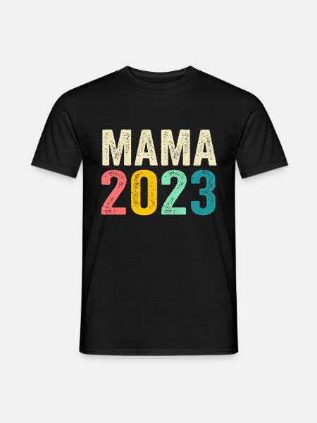 Mutter 2023 Schwanger Werdende Mama - Männer T-Shirt - Schwarz