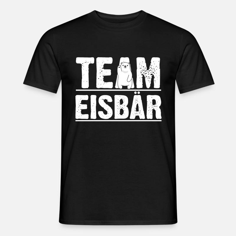 Eisbär Eisbären - Männer T-Shirt - Schwarz