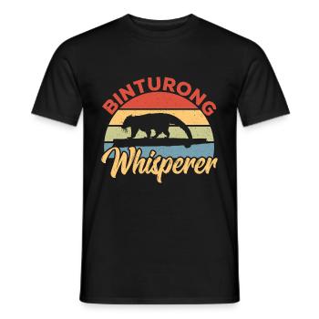 Binturong Bearcat Gift - Men's T-Shirt - black - Front - AI Model Male 178 light (178cm)