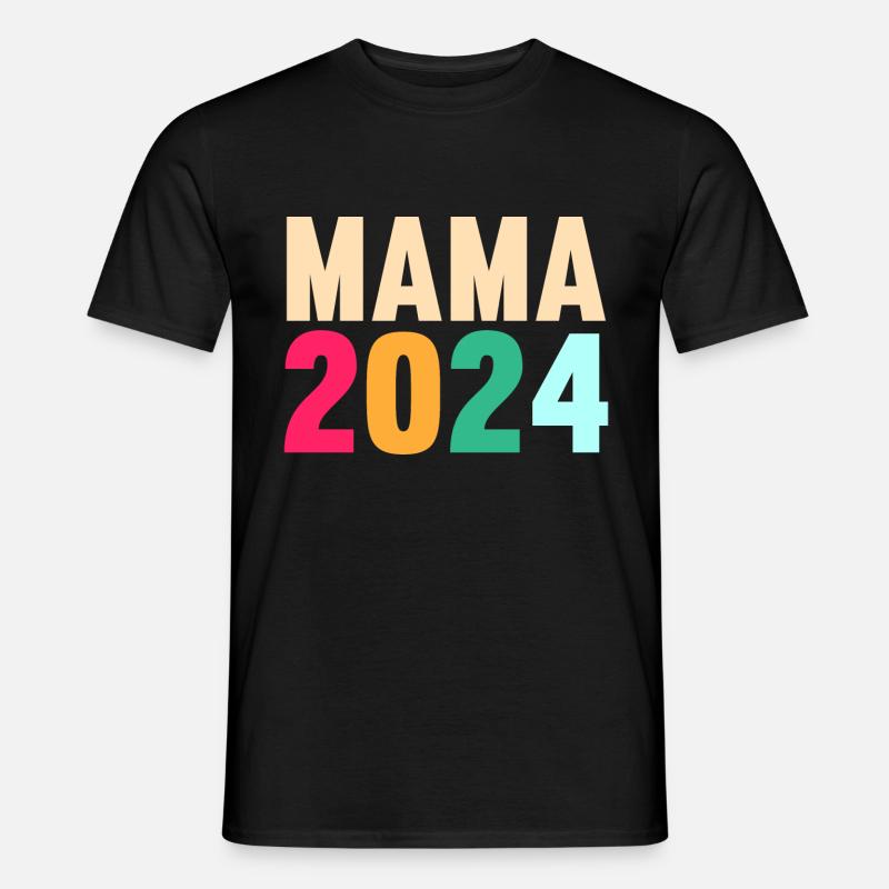 Werdende Mama 2024 - Männer T-Shirt - Schwarz