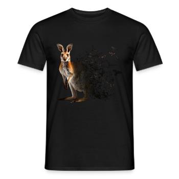 Wallaby - Men's T-Shirt - black - Front - AI Model Male 178 light (178cm)