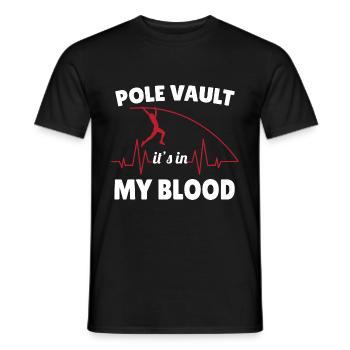 Pole Vaulter Gift - Men's T-Shirt - black - Front - AI Model Male 178 light (178cm)