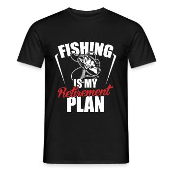 Pension Angeln - Männer T-Shirt - Schwarz - Vorne - AI Model Male 178 light (178cm)