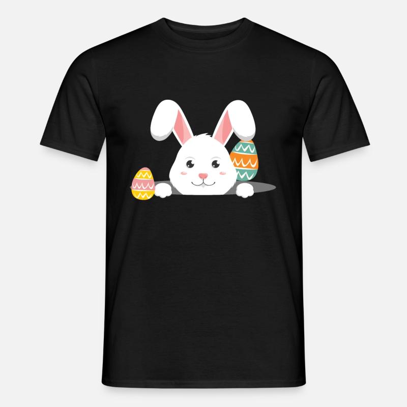 Easter with Easter eggs - Men's T-Shirt - black