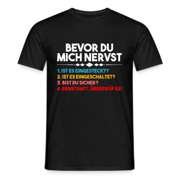 Administrator Informatiker Programmierer Admin - Männer T-Shirt - Schwarz - Vorne - AI Model Male 178 light (178cm)