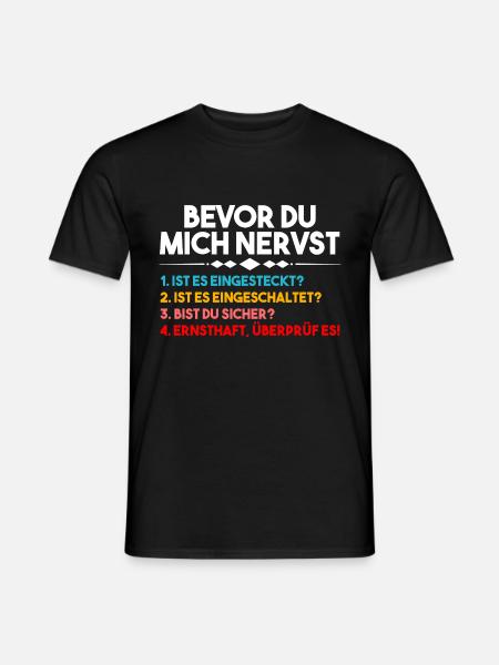 Administrator Informatiker Programmierer Admin - Männer T-Shirt - Schwarz