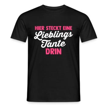 Godmother Favorite Aunt - Men's T-Shirt - black - Front - AI Model Male 178 light (178cm)