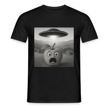 Apfel - Männer T-Shirt - Schwarz - Vorne - AI Model Male 178 light (178cm)