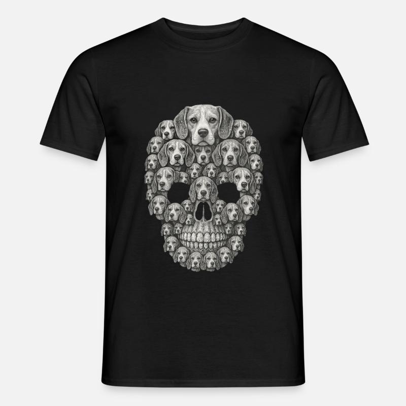 Beagle - Männer T-Shirt - Schwarz