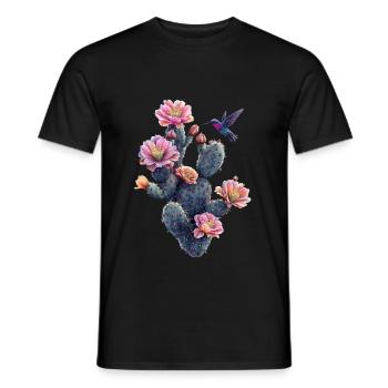 Kaktus - Männer T-Shirt - Schwarz - Vorne - AI Model Male 178 light (178cm)