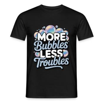 Blasen - Männer T-Shirt - Schwarz - Vorne - AI Model Male 178 light (178cm)