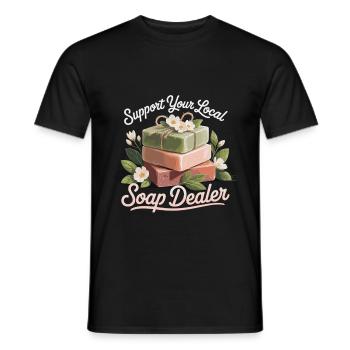 Blasen - Männer T-Shirt - Schwarz - Vorne - AI Model Male 178 light (178cm)
