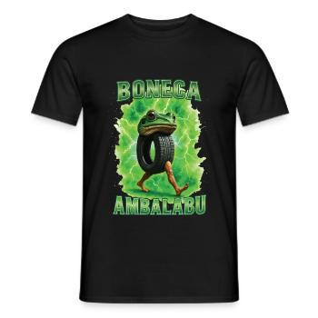 Frosch - Männer T-Shirt - Schwarz - Vorne - AI Model Male 178 light (178cm)