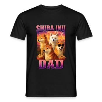 Shiba Inu - Männer T-Shirt - Schwarz - Vorne - AI Model Male 178 light (178cm)