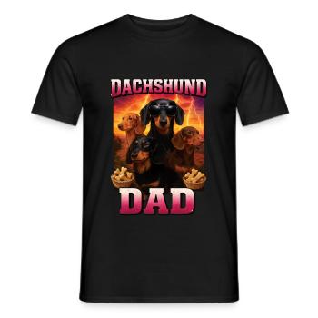 Dackel - Männer T-Shirt - Schwarz - Vorne - AI Model Male 178 light (178cm)