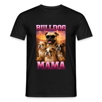 Bulldogge - Männer T-Shirt - Schwarz - Vorne - AI Model Male 178 light (178cm)