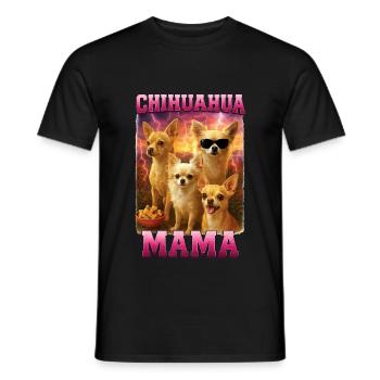 Chihuahua - Männer T-Shirt - Schwarz - Vorne - AI Model Male 178 light (178cm)